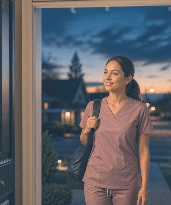 Healthcare professional with discharge planning
